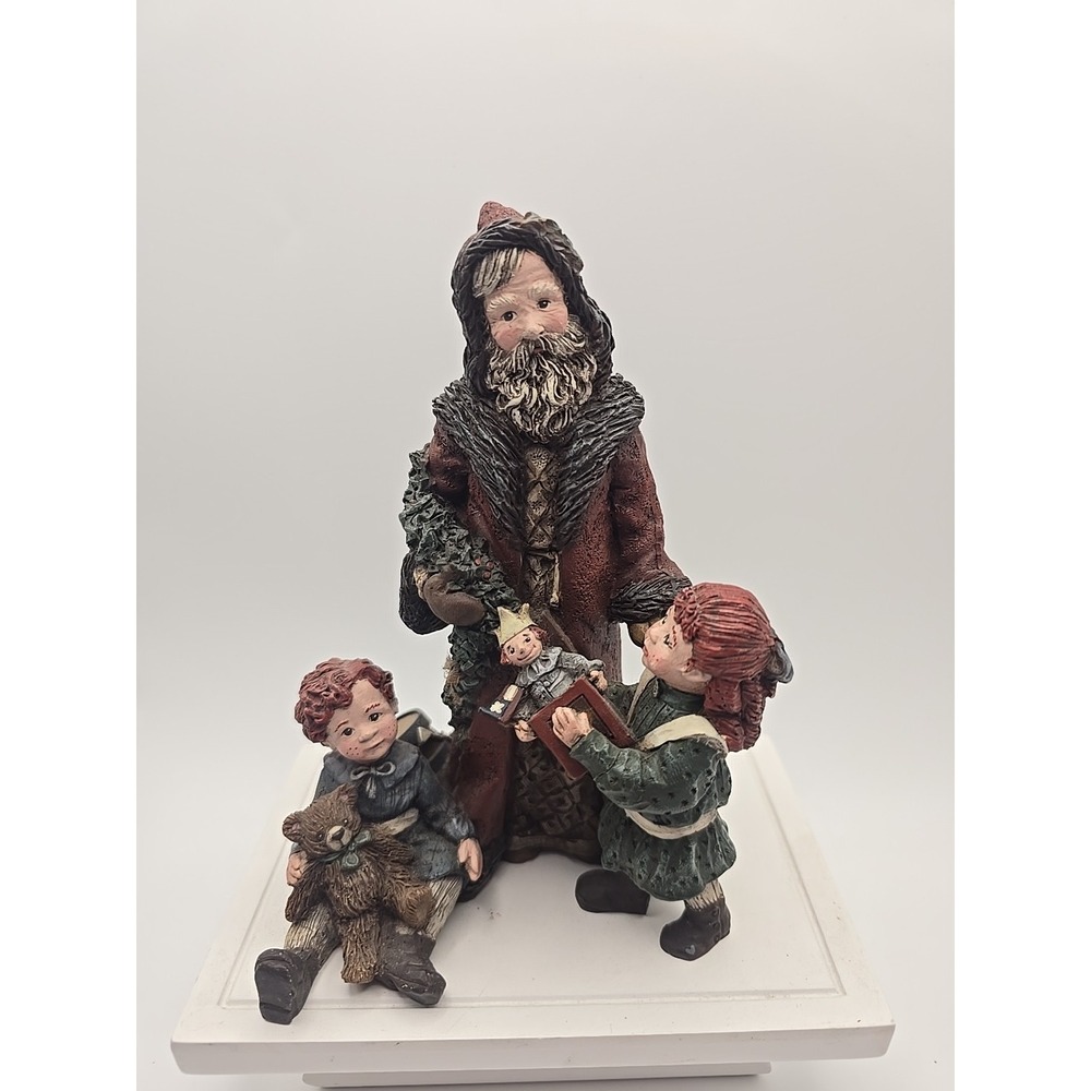 VTG Santa Figurine Sarah's Attic Limited Edition 1999 Numbered 805/3000 Signed‎